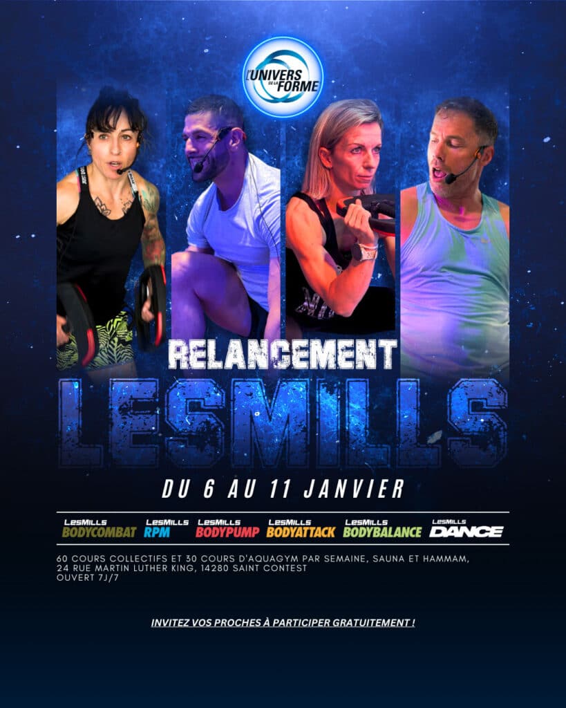 Relancement Les Mills Janvier 2025