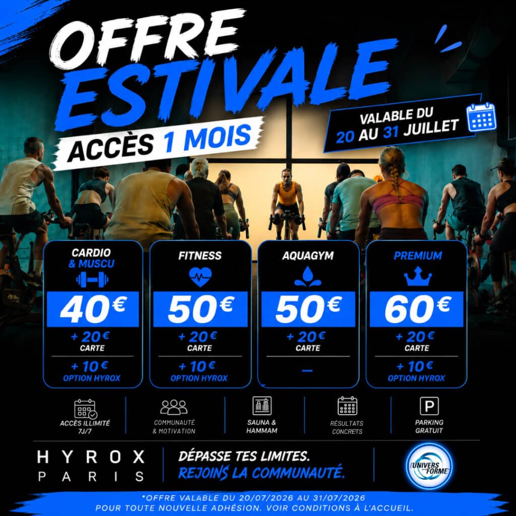 Offre estivale du 20 au 31 juillet