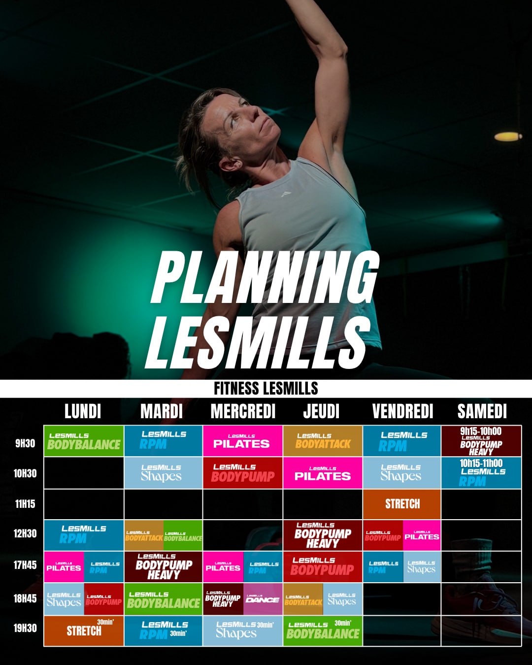 Planning Fitness LesMills