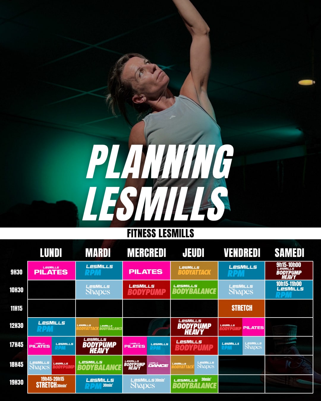 Planning Fitness LesMills
